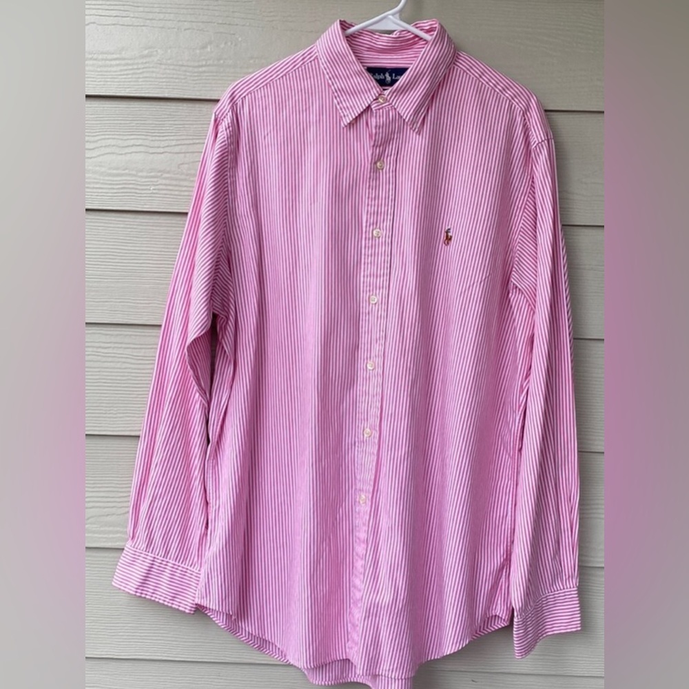 Ralph Lauren Men’s Button Up Shirt Size 16 1/2 34/35 in Excellent Condition - Picture 13 of 15